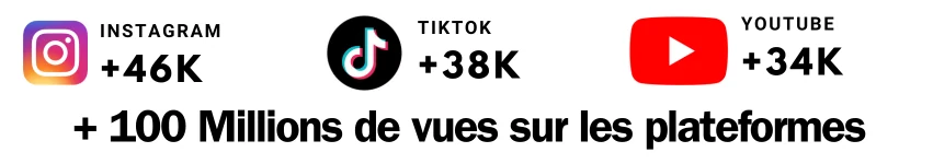 Briac — 100 millions de vues, Instagram 46K, TikTok 38K, YouTube 34K